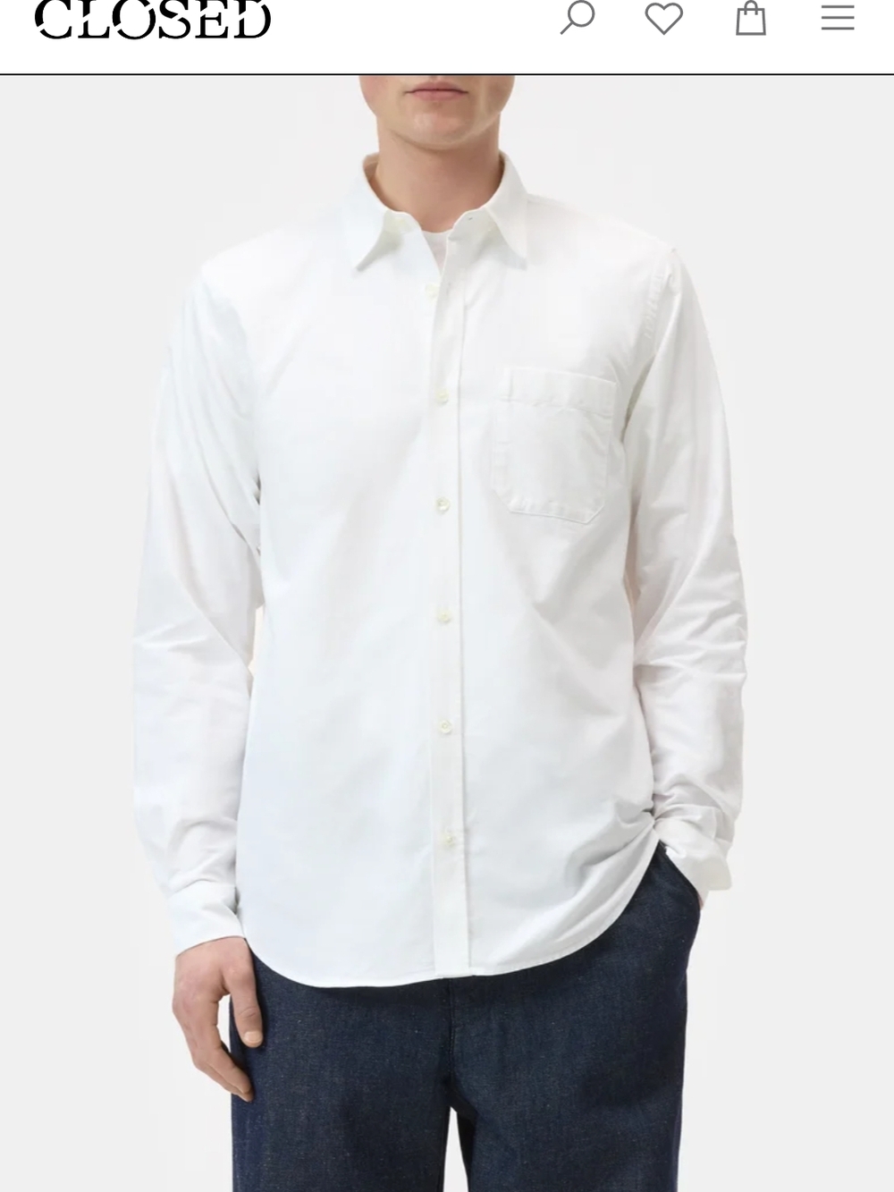 NWT Closed Oxford Shirt Made From Organic Cotton - Large Button-Down